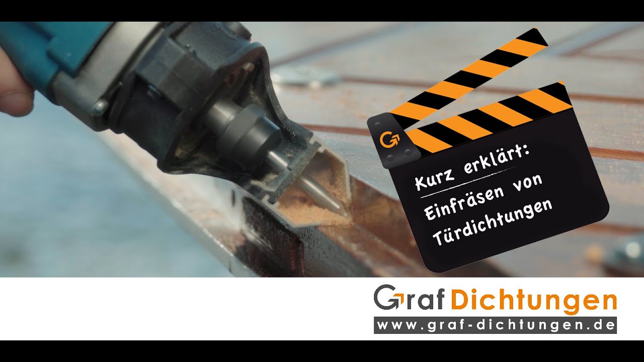 Einfräsen von Tür- und Fensterdichtungen