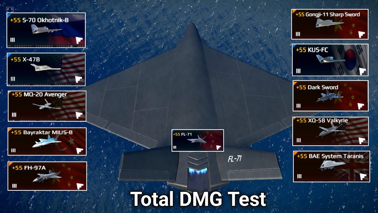 All T3 Drone Total Damage Test - Modern Warships