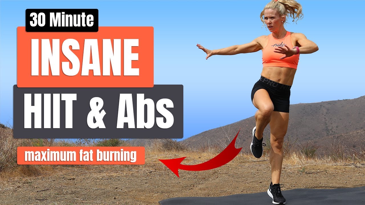 30 Minute INSANE HIIT And Abs [High Impact Advanced!] | No Equipment | 🔥 Maximum Fat Burning! 🔥