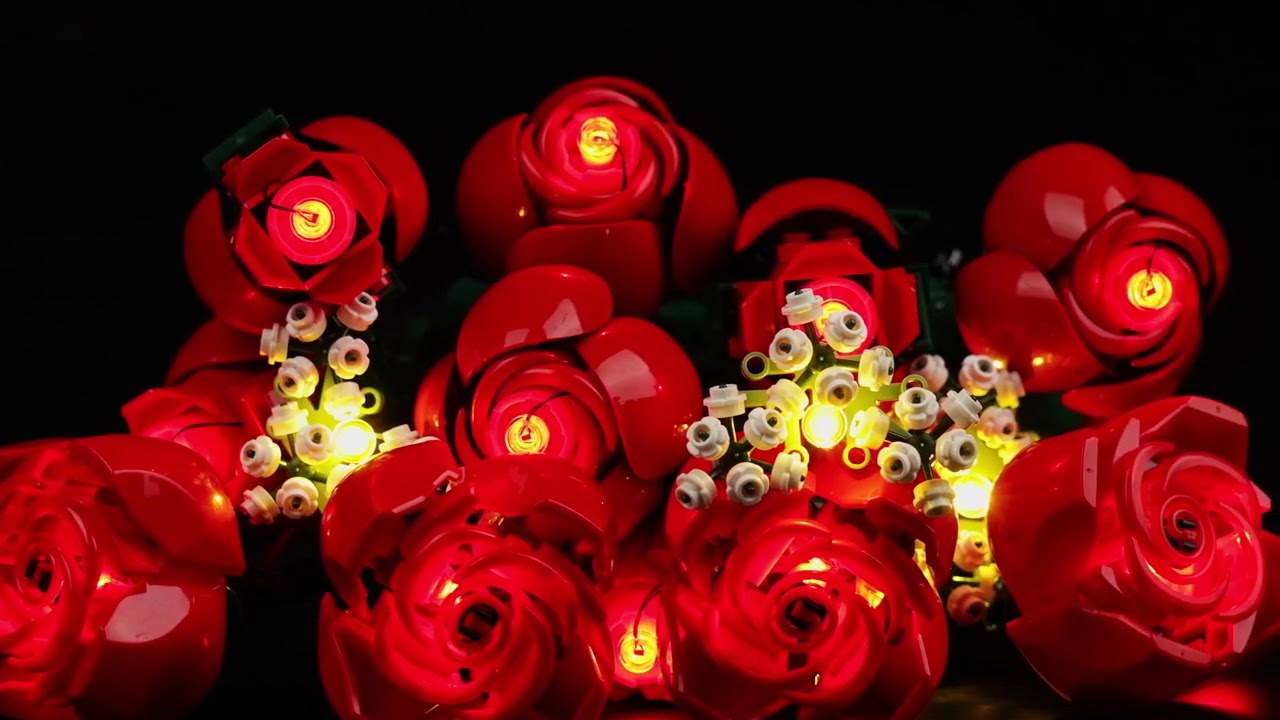 zenebricks  Light Kit for LEGO Bouquet of Roses #10328 #zenelego #lego  #legocreator  #toys
