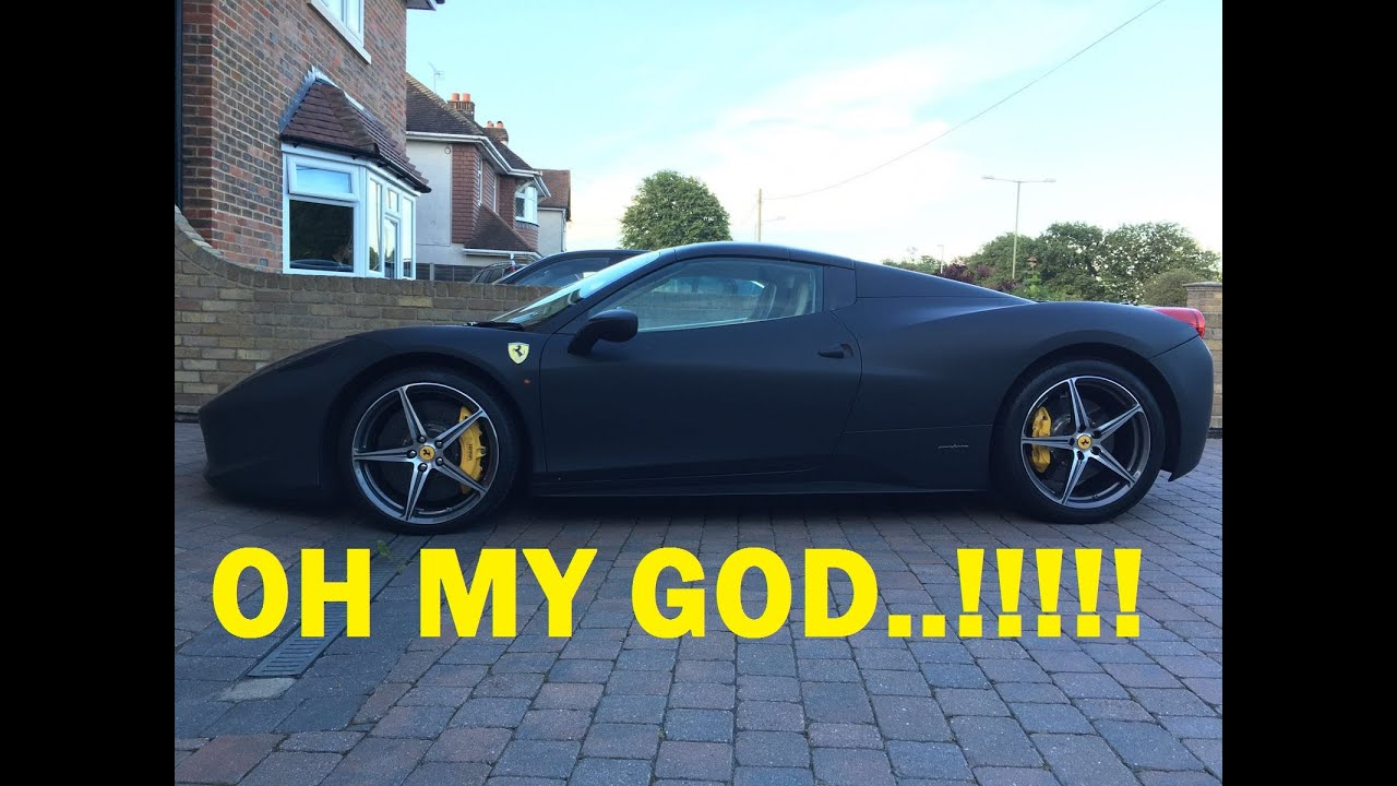 Ferrari 458 Spider Matte Black..!! Walkaround, Drive & Pics..!!