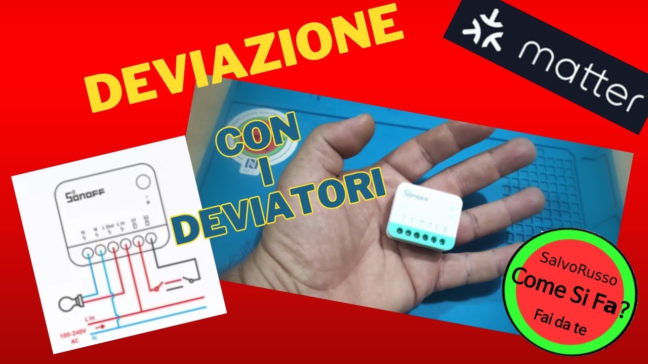 Domotizziamo i nostri deviatori con il Sonoff MiniR4M MATTER Come si fa?
