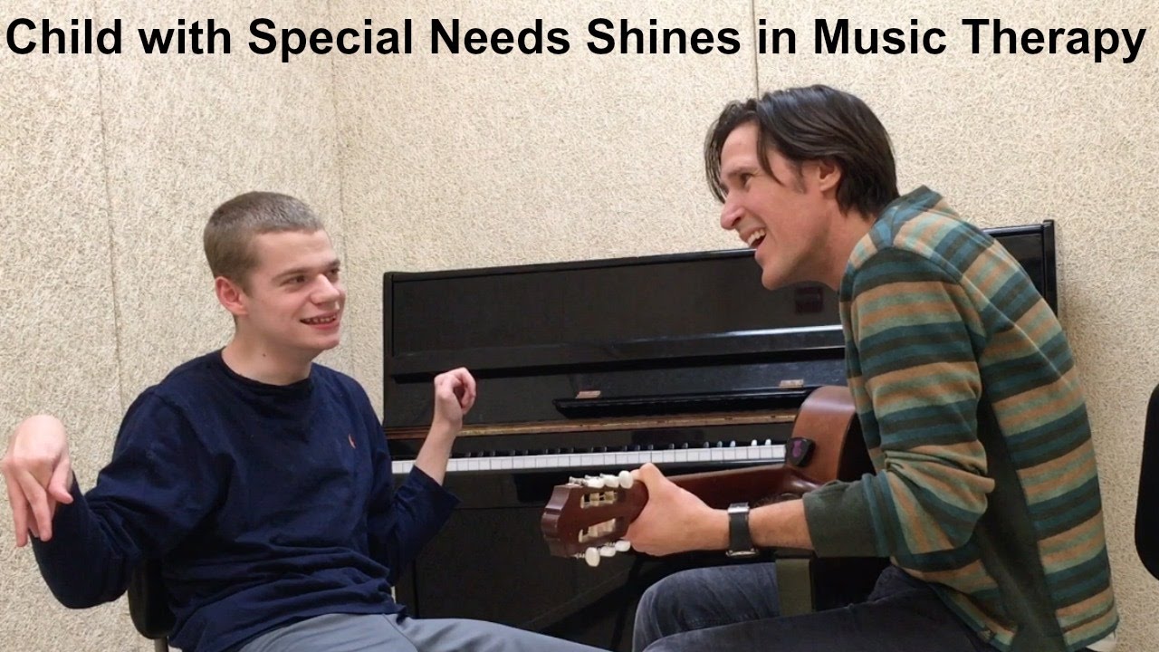 Child with Special Needs Shines in Music Therapy