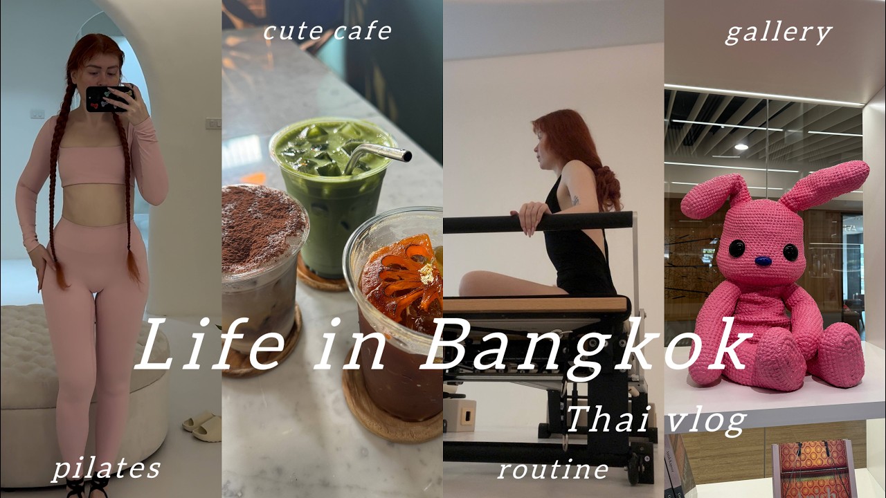 Last days in bangkok 🌆✈️ floating market ⛵️ pilates 🩰 shopping🛍️ crepes & late-night food convos💤