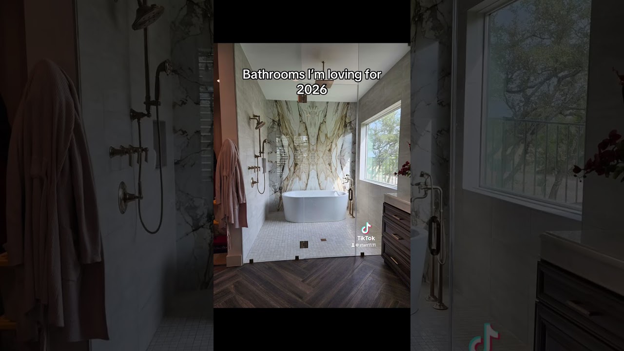 Bathroom trends 2026 #bathroomdesign #interiordesign #homemakeover #homebuilding