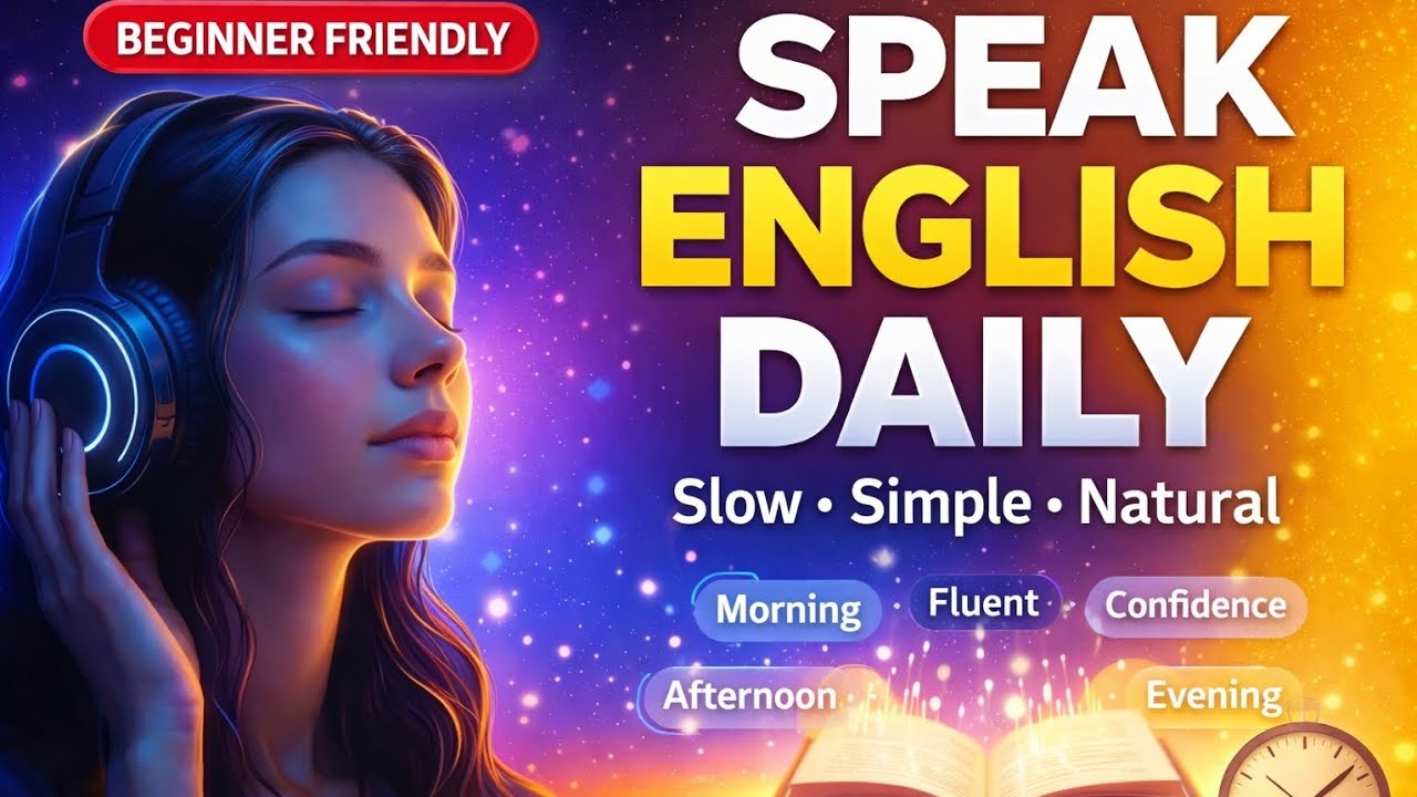 100 Daily Routine English Sentences | Slow Listening & Speaking Practice (A1–A2) | English Podcast