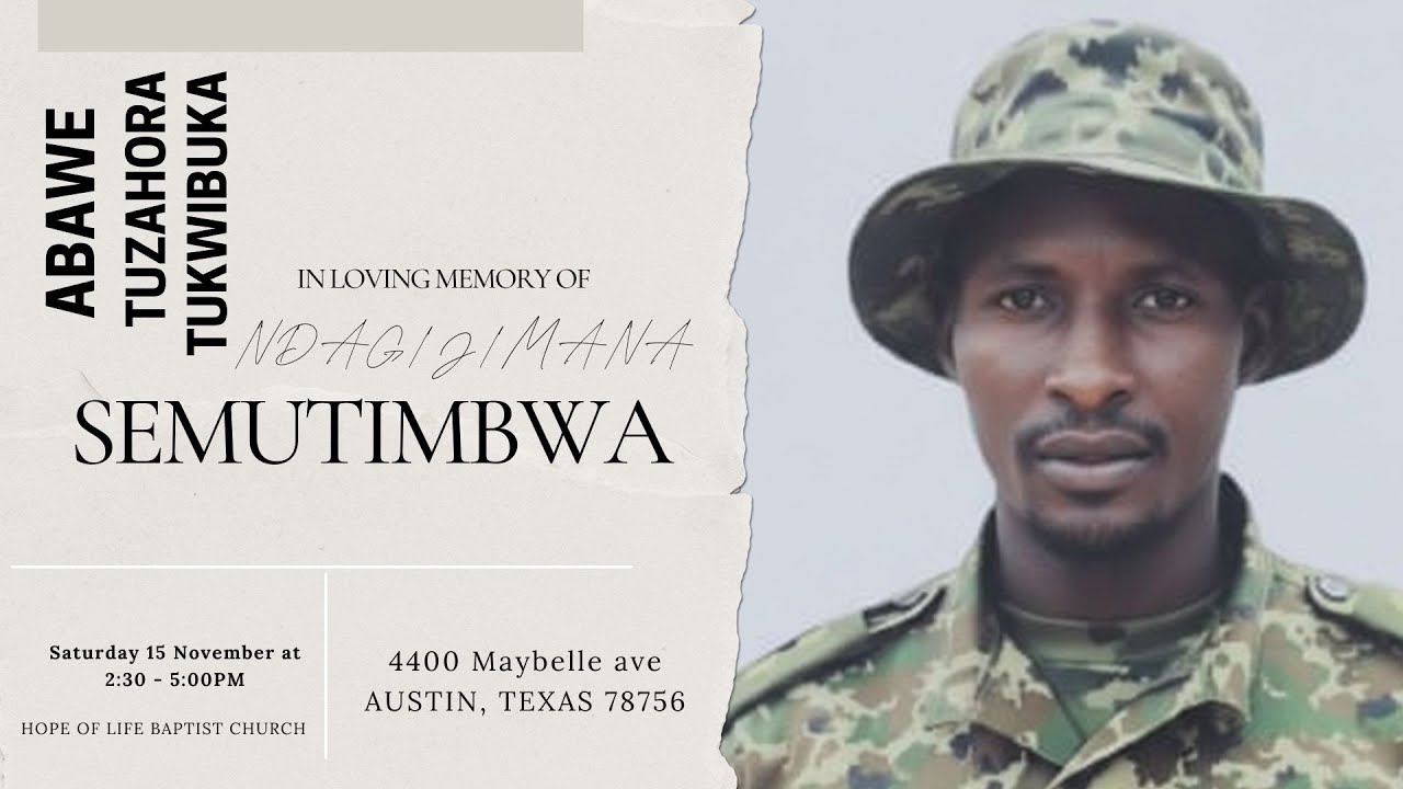 UMUHANGO WO GUSIBUKA IKILIYO C'UMUVANDIMWE MAJOR SEMUTIMBWA NDAGIJIMANA | KWIBUKA, GUSHIMA N’UMURAGE