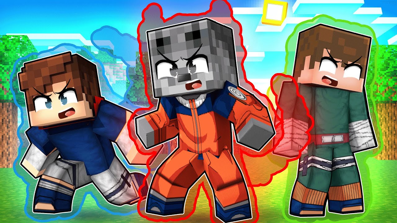 Recriei o Anime de Naruto até o Naruto Shippuden no Minecraft