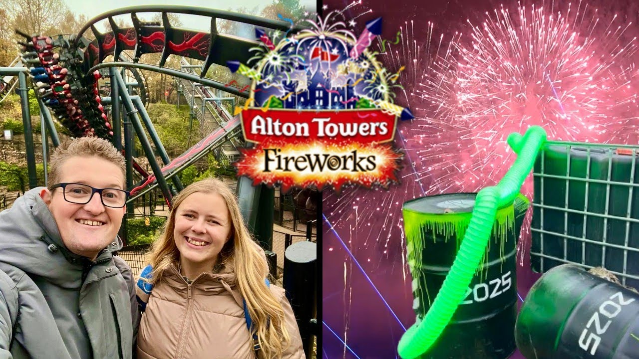 Alton Towers Fireworks Vlog 2024 - Phalanx Expo, Show Review & MORE!