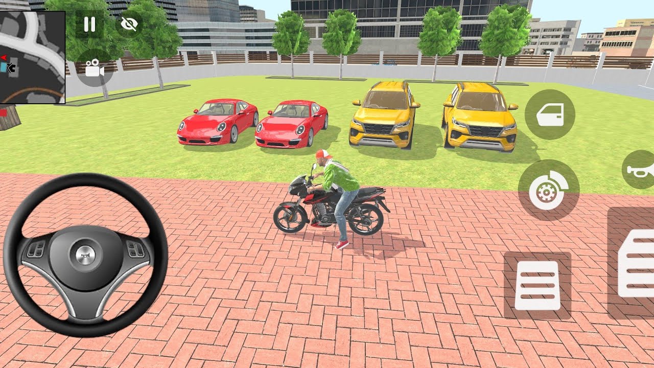 Franklin order by 2️⃣ Porsche 911car and 2️⃣ Golden🏆 innova in Indian 🇮🇳 bike Theft Auto simulator🎮