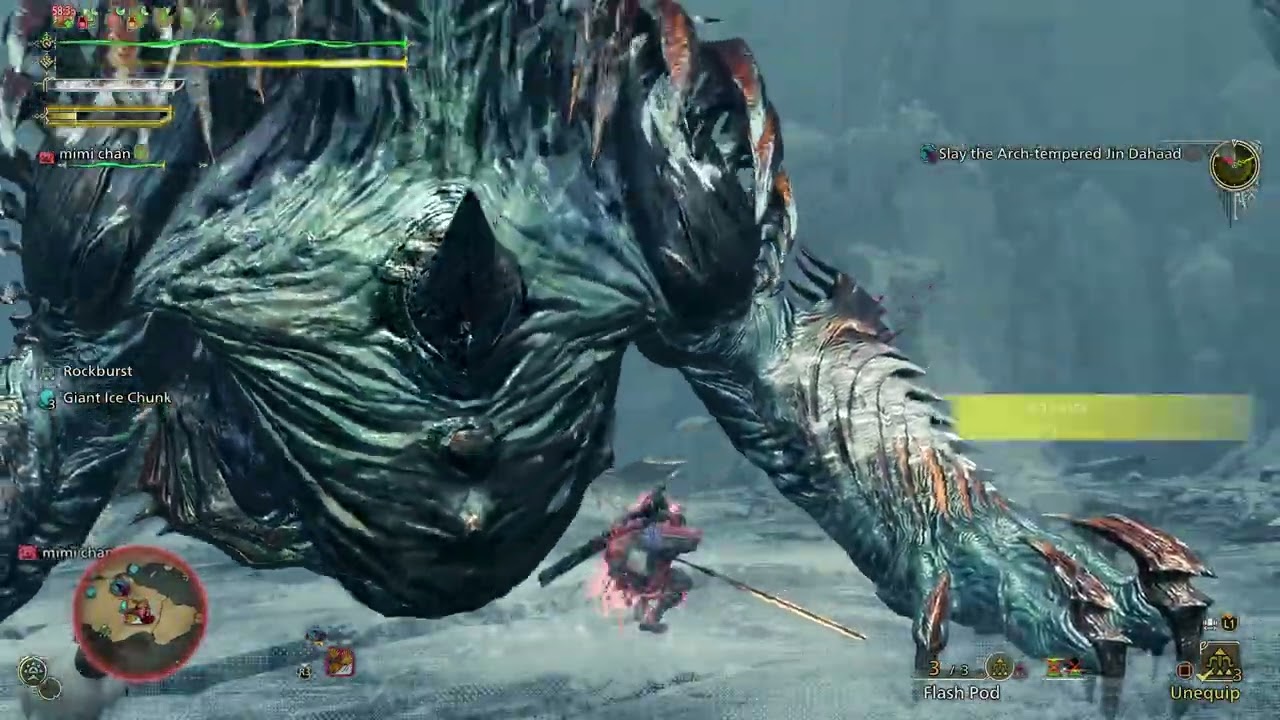Monster Hunter Wilds - AT Jin Dahaad road to A rank. Still stuck at B but progress!