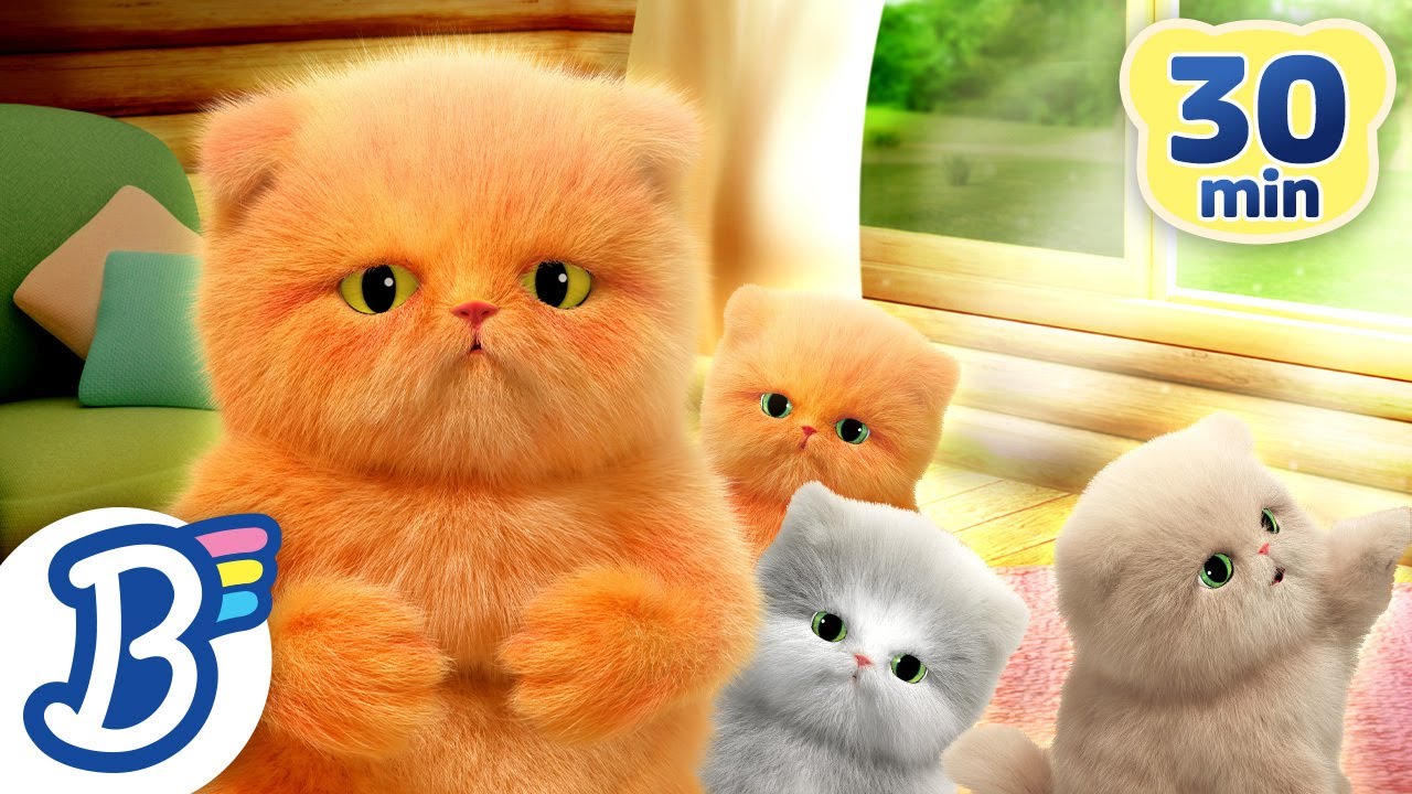 😺 (30 MINS) International Cat Day Compilation | Nursery Rhymes, ABC & Kids Songs, and Lullabies