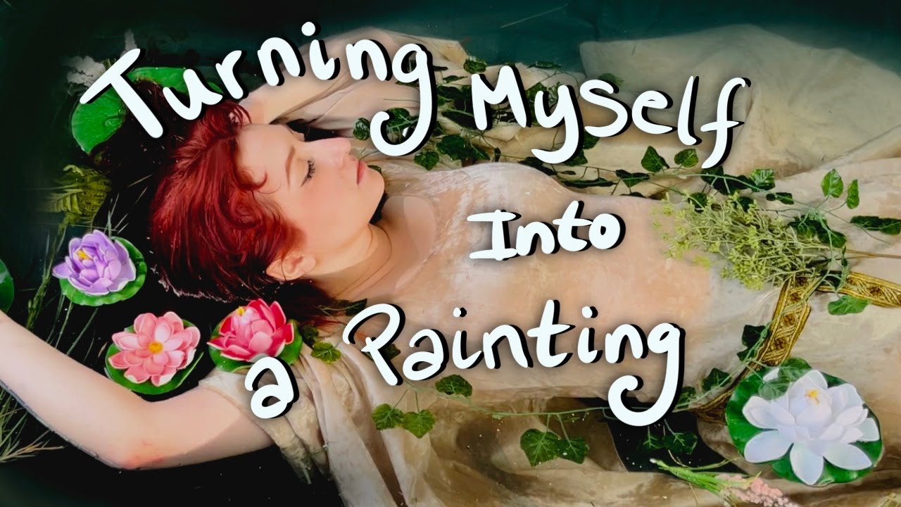 🌿 We Did My DREAM Photoshoot in my Back Yard! Ophelia Pre-Raphaelite Art Inspired Shoot! 📸