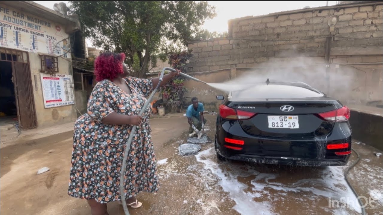 Big bigger biggest 😂😂😂😂 washing the care😂😂😂😂🤣🤣