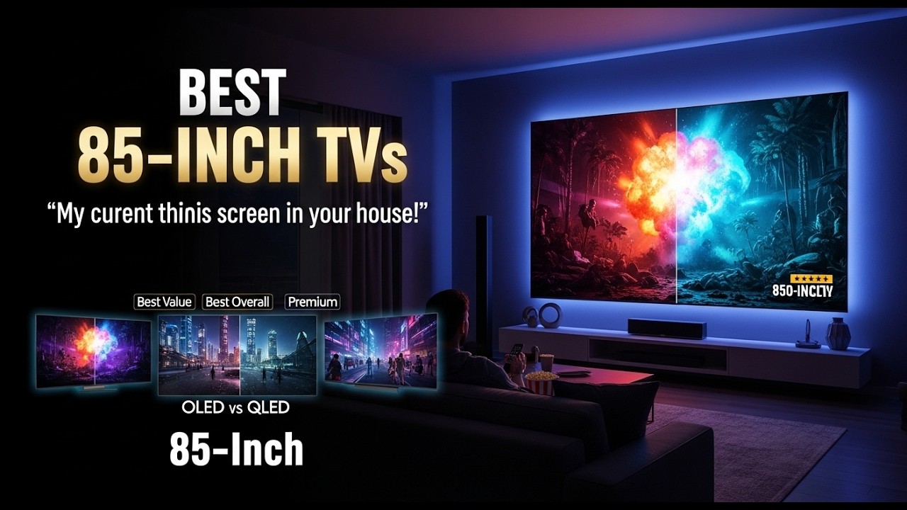 TOP 5 Best 85 Inch TVs: In-Depth Reviews 2026 || 85-Inch TVs That Make Sports Look INSANE 📺 ||