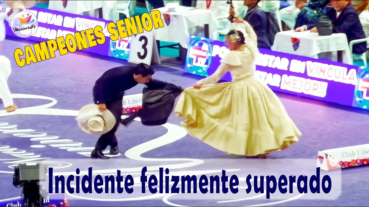 Recordando la ACCIDENTADA FINAL de Karin Meza y Memo Suero | CAMPEONES SENIOR | 65º Mundial Marinera