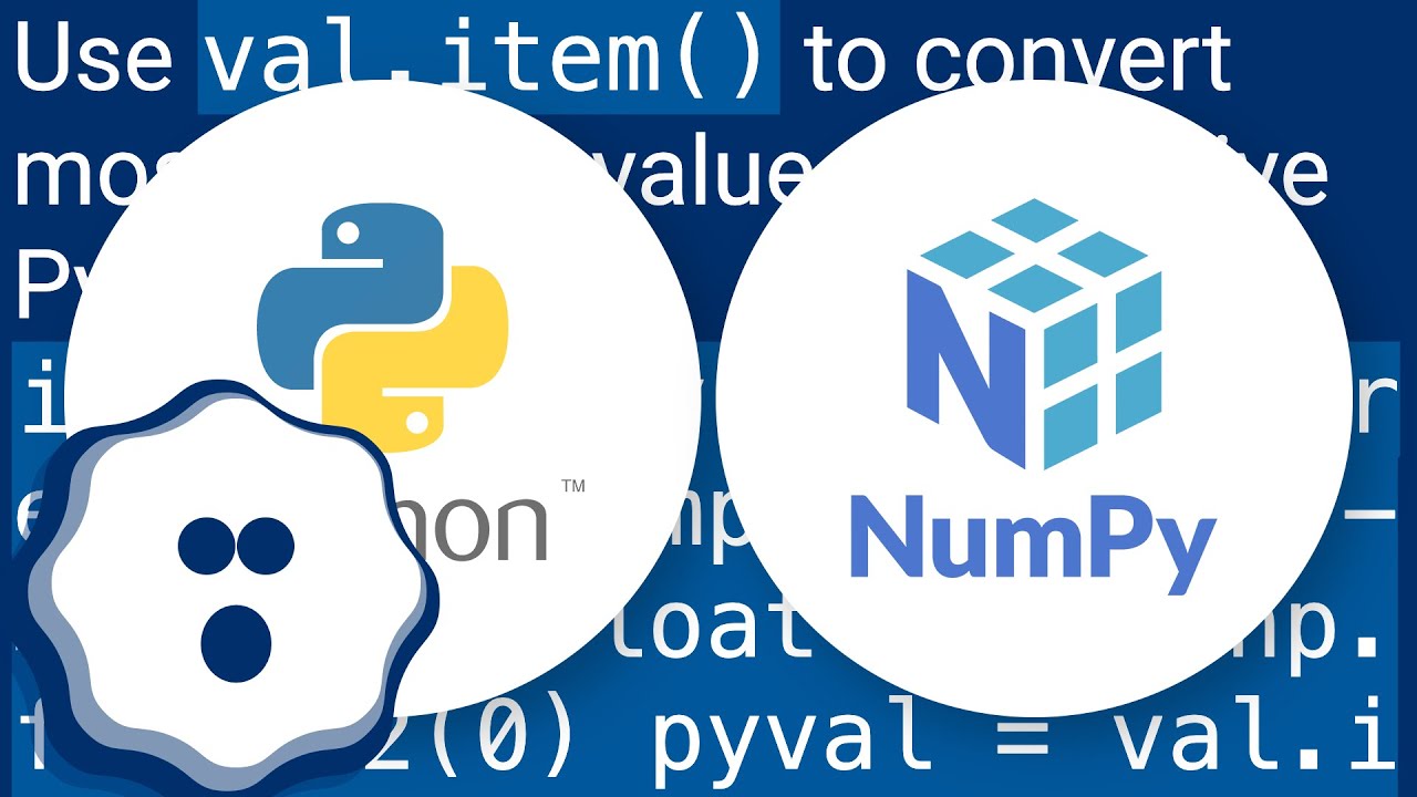 Converting numpy dtypes to native python types