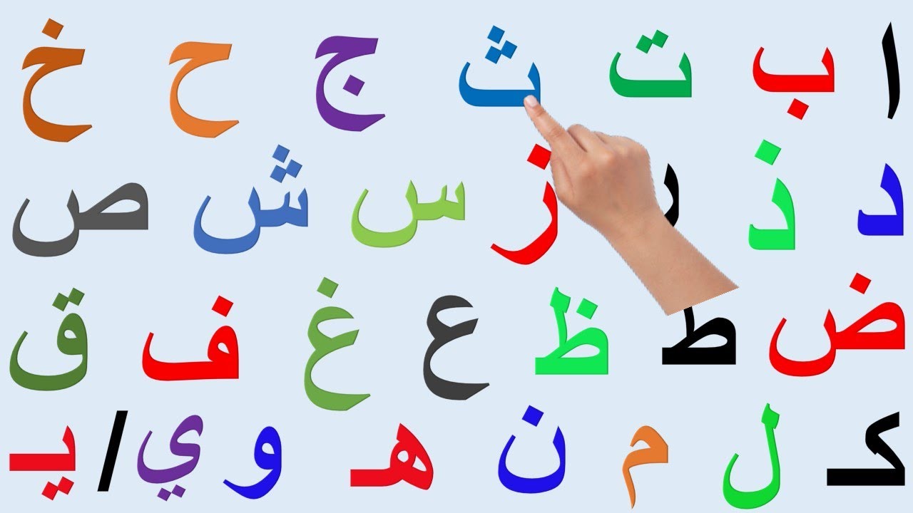 لنتعلم قراءة الحروف العربية  بأبسط طريقة