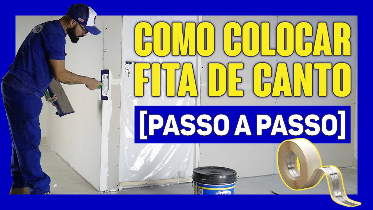 🔵[EXPLICADO] COMO COLOCAR FITA DE CANTO NO DRYWALL