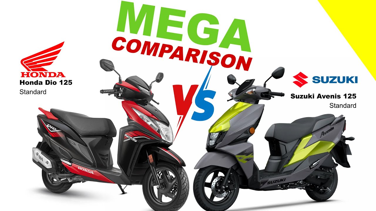 Honda Dio 125 vs Suzuki Avenis 125 | MEGA COMPARISON | Bike Info