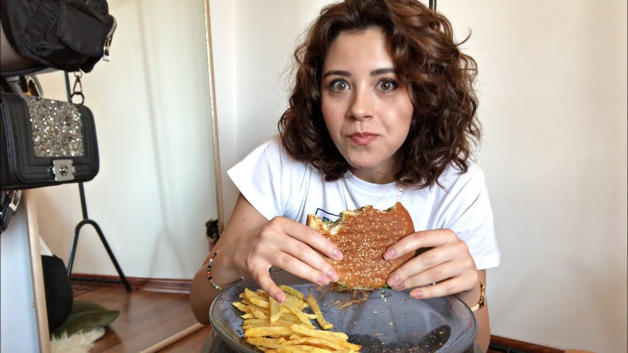 🍔MUKBANG | Ev Yapımı Hamburger-Çıtır Patates | Ayşe Şeyma Keten