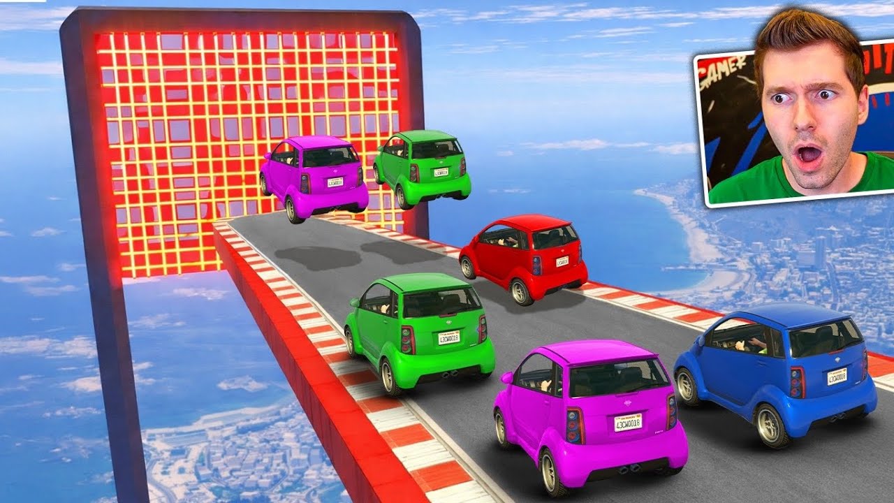 GTA V Online: (laser) CORRIDA passando na PAREDE DE LASER! 