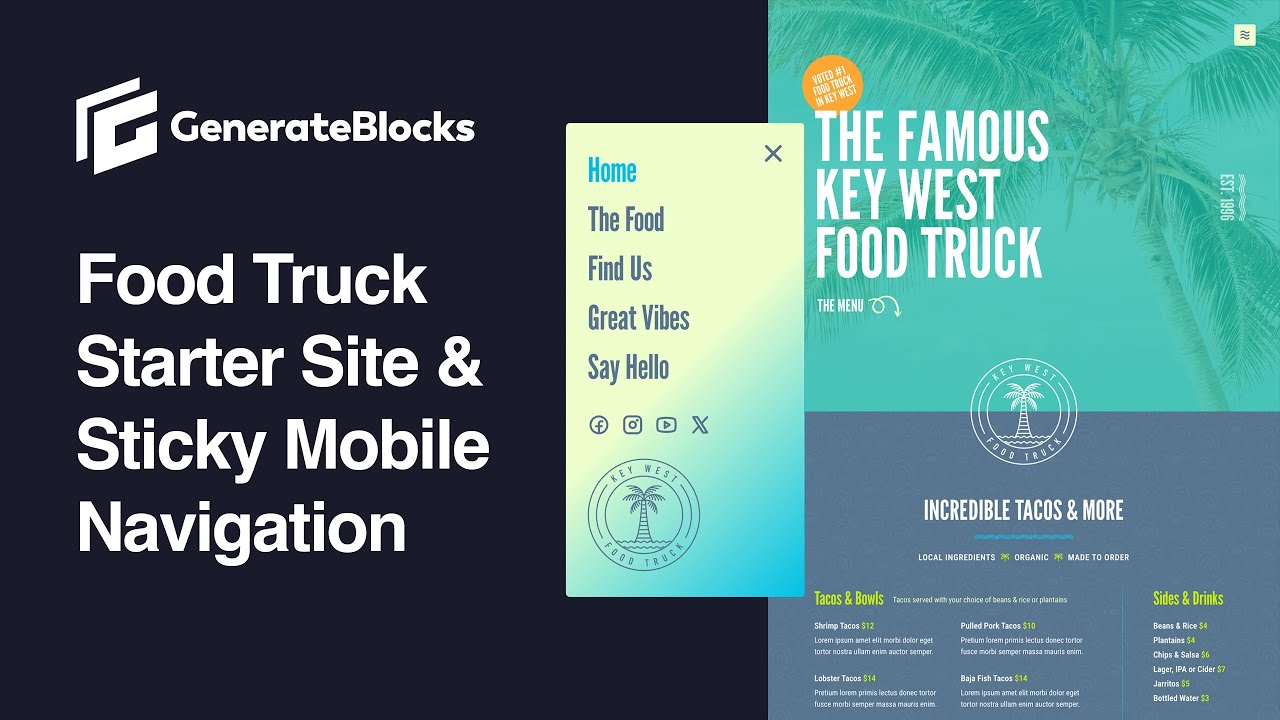 How to use the GenerateBlocks Navigation Block for Mobile Everywhere Navigation