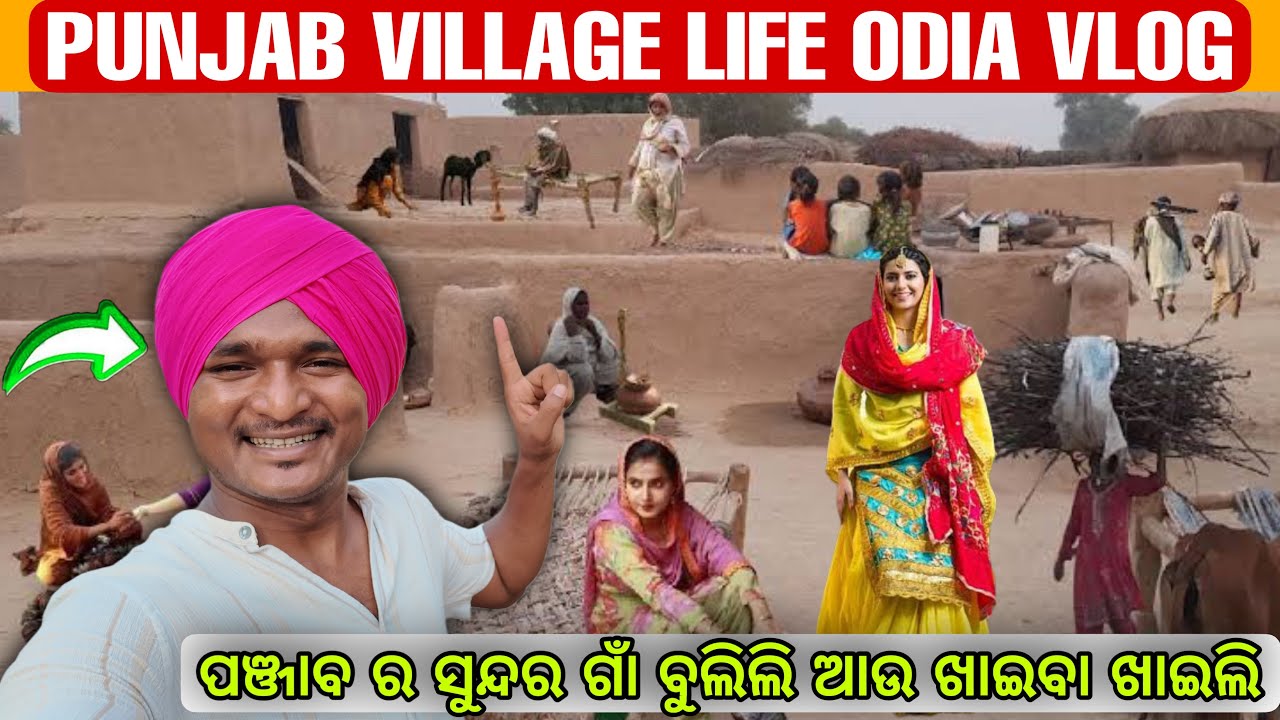 ପଞ୍ଜାବ ର ସୁନ୍ଦର ଗାଁ ବୁଲିଲି ଆଉ ଖାଇବା ଖାଇଲି || PUNJABI VILLAGE LIFE AND FOOD CULTURE #mutraveller ￼