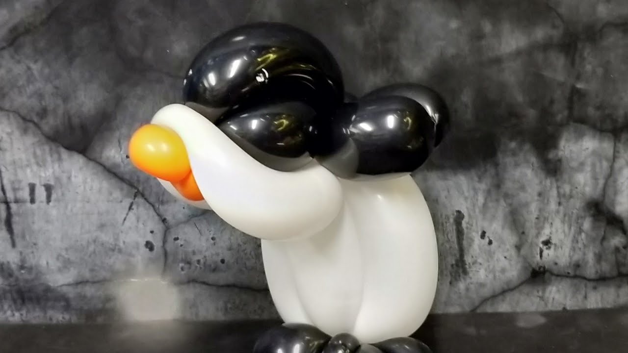 5 Minutes DIY a Baby Penguin Balloon Stick 5分钟自制企鹅宝宝气球棒子