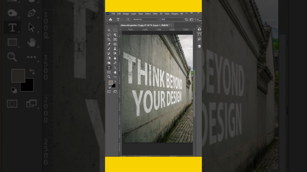 @ShrikhaStudio Create REALISTIC Depth with Vanishing Point in Photoshop! #photoshop #mockup
