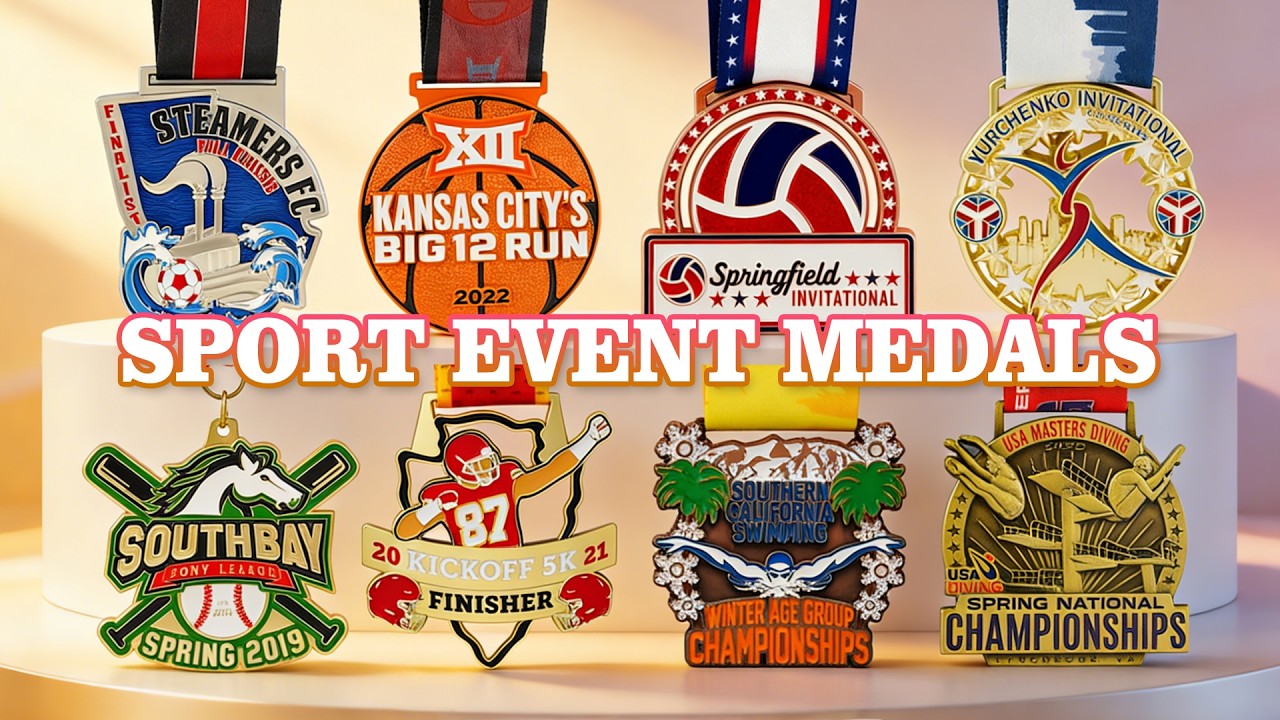 Custom Sports Medals With Ribbons
