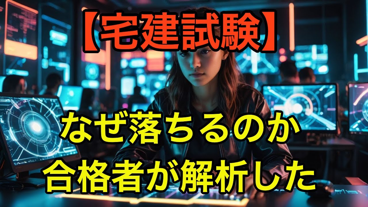 【宅建試験】【落ちた人の共通点】合格者が冷静に分析してみた