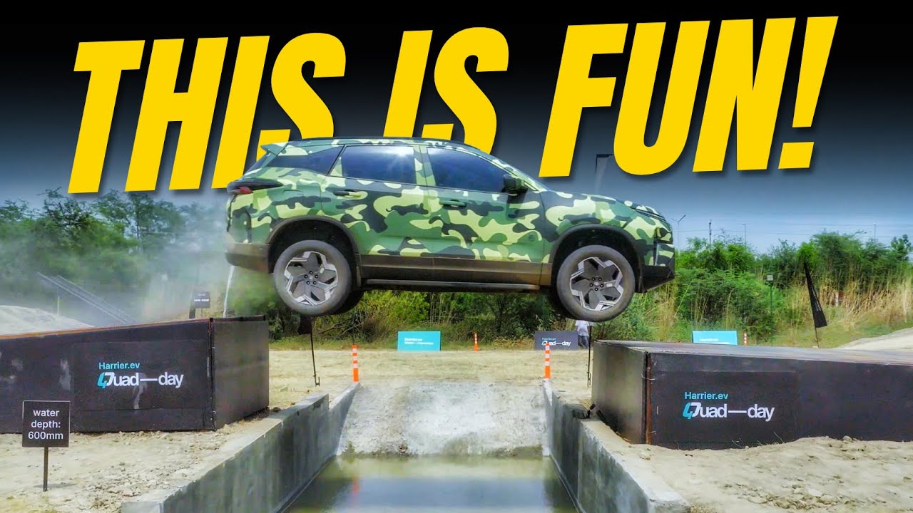 Tata Harrier.ev Tested | Tata Quad Day | Off-Road | Speed Test | ADAS Features | Motoroids