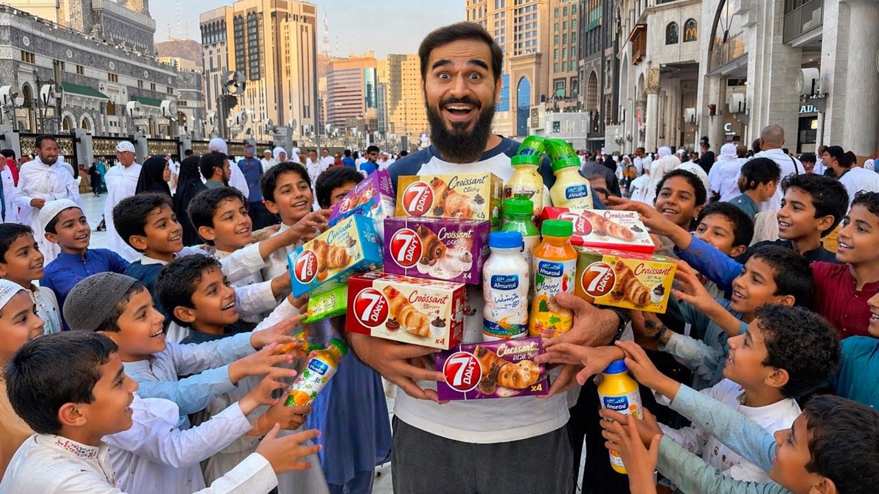 Last day in Makkah 🕋 Juices and cake distribution 😍