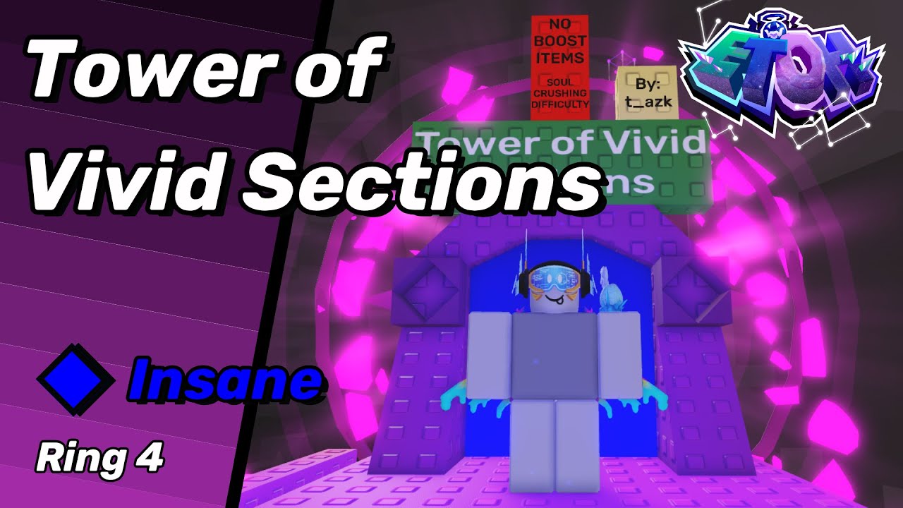 Tower of Vivid Sections (Complete + Text Commentary) - EToH Roblox