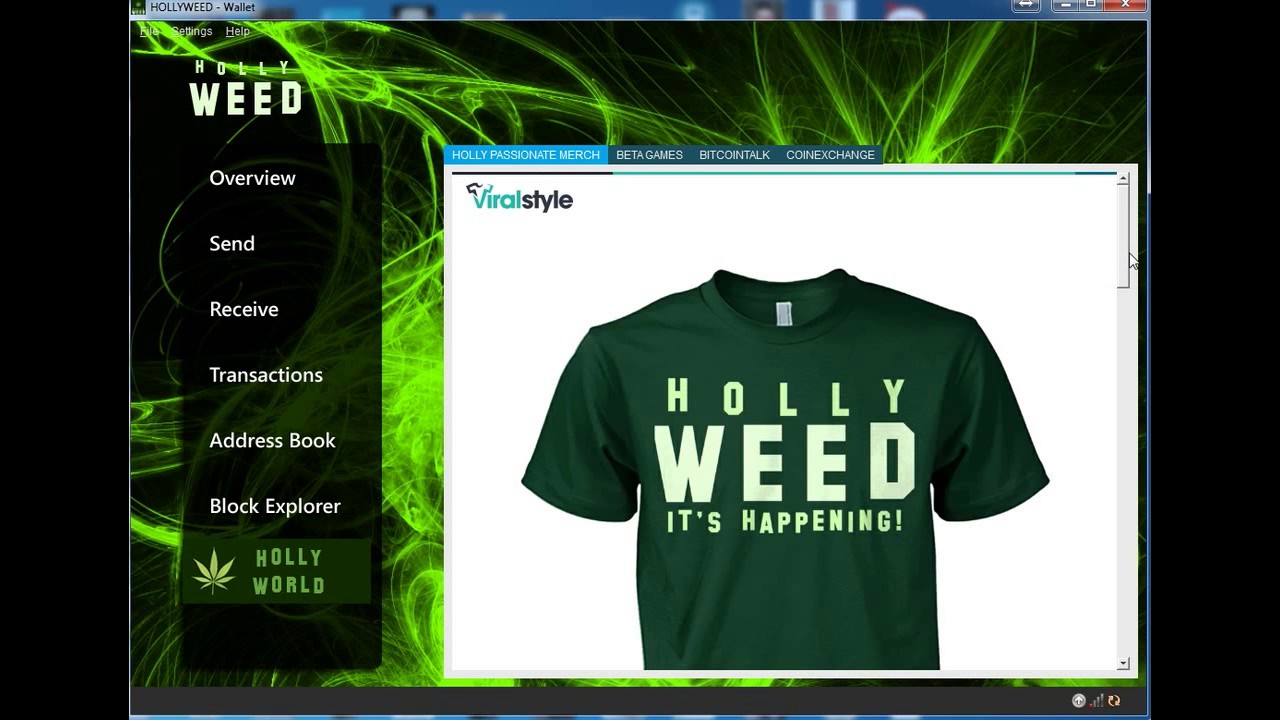 HOLLYWEED The Cryptocurrency for Marijuana Enthusiasts [New Bitcoin Blockchain]