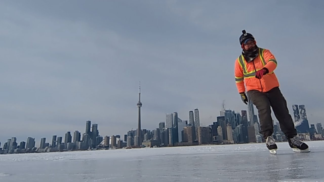 Andrew's Quest - Day 3304 - Skating on Lake Ontario