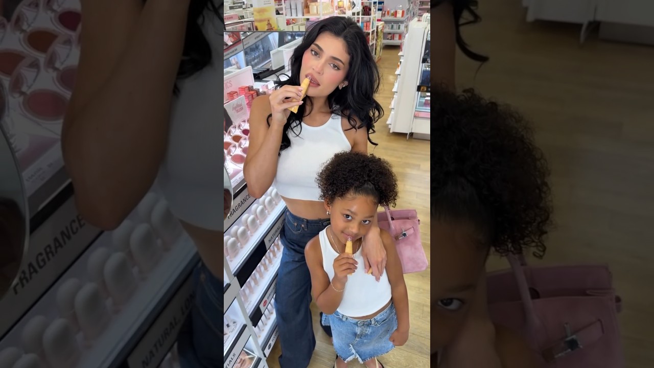 Kylie Jenner & Stormi Try Kylie Cosmetics at Alta Beauty #kyliejenner