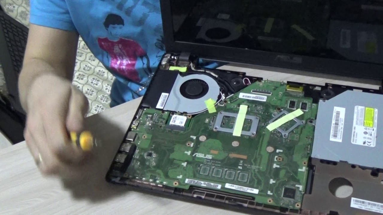 Разбор ноутбука Asus X552M