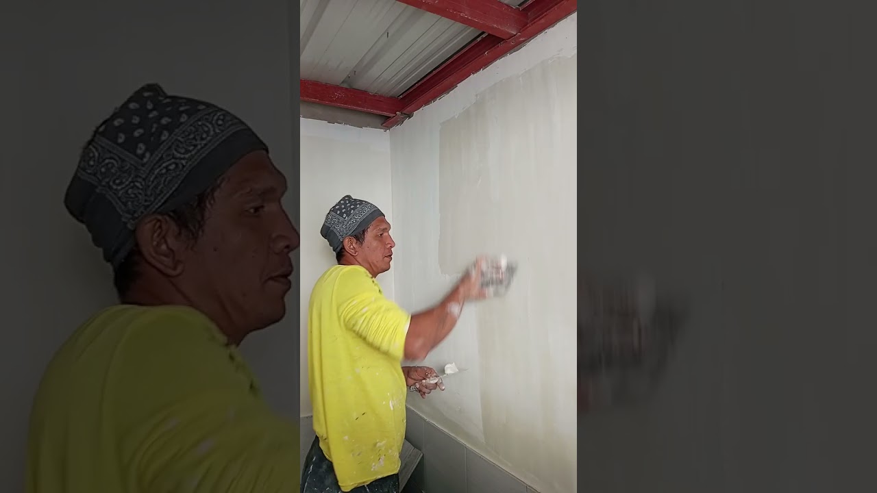 Trabahong patas kahit Walang bantay #wallskimcoat