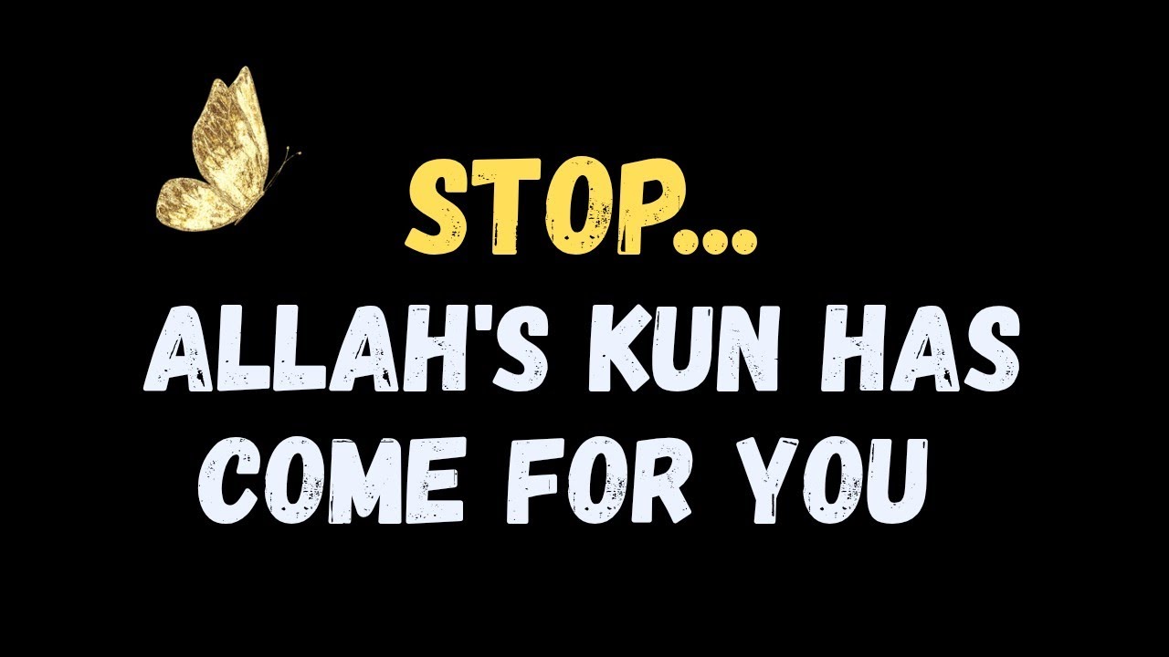 Stop — Allah’s Kun Has Come for You ❤️‍🩹✨