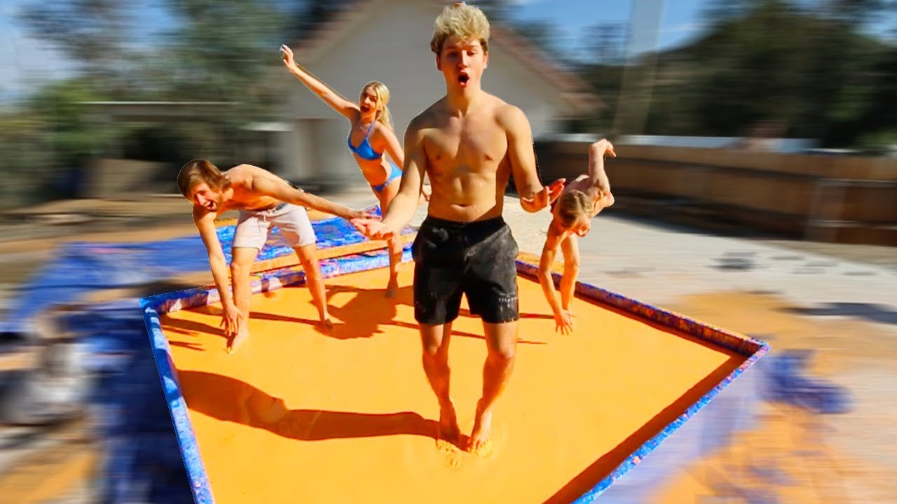 Jumping On 10,000 Pounds of Oobleck