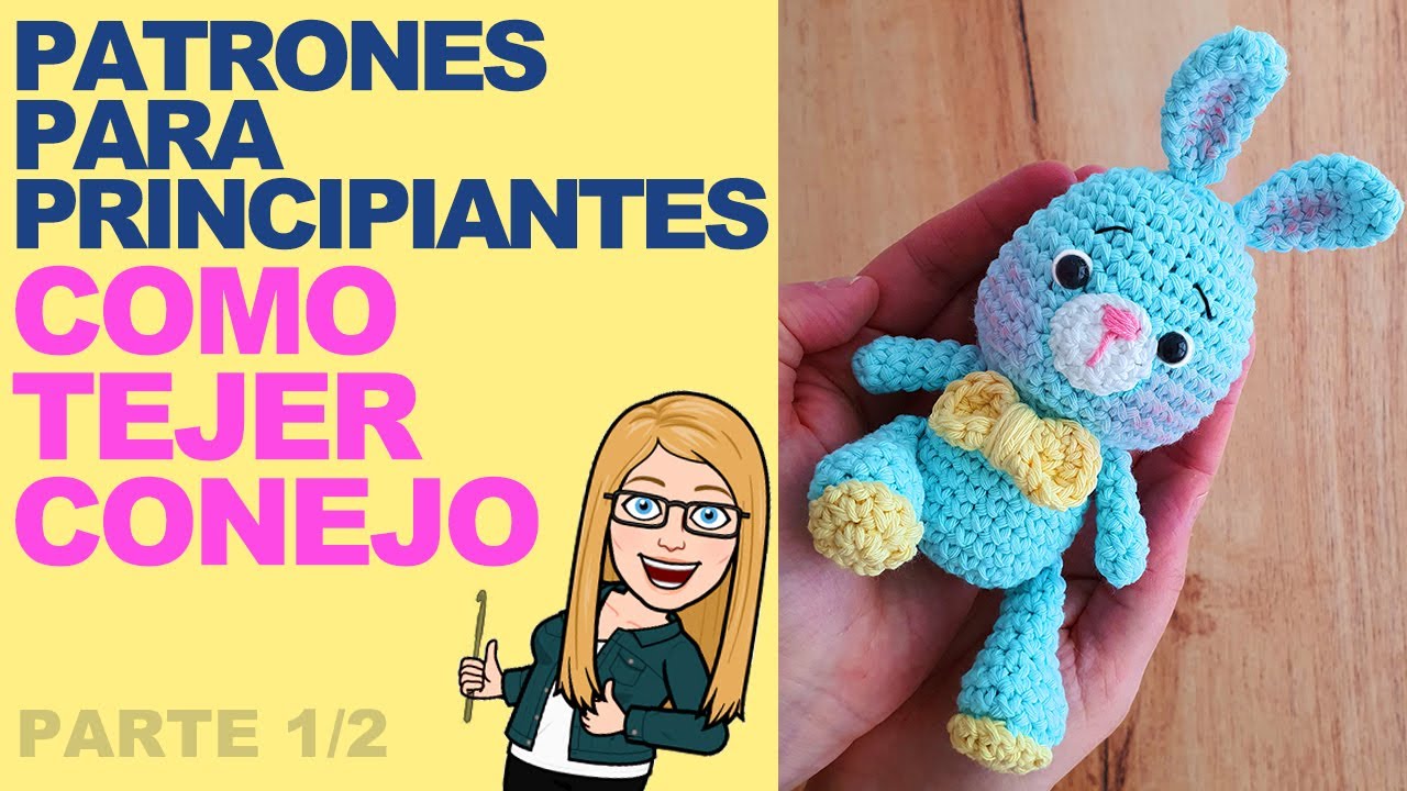 Muñecos amigurumi PRINCIPIANTES: Hoy tejemos un hermoso y dulce conejo! ENG SUBS PARTE 1