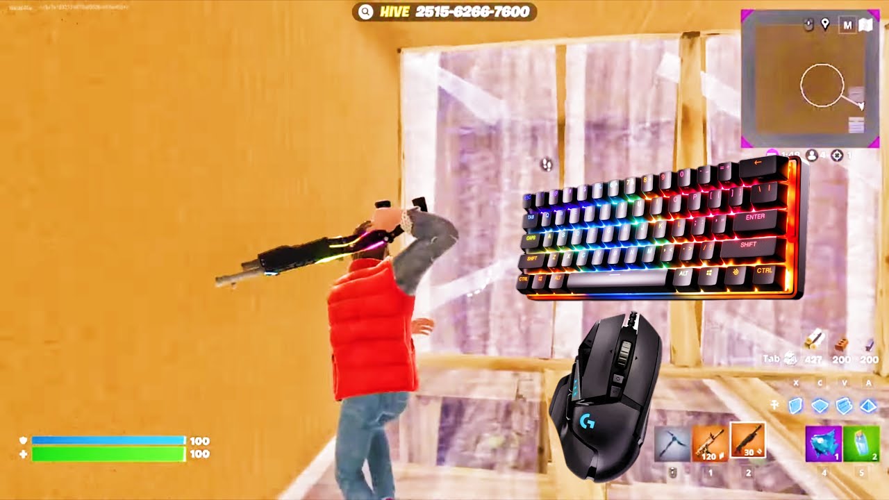 Asmr keyboard Apex pro mini🥱😴😴😴(fornite box fight) 