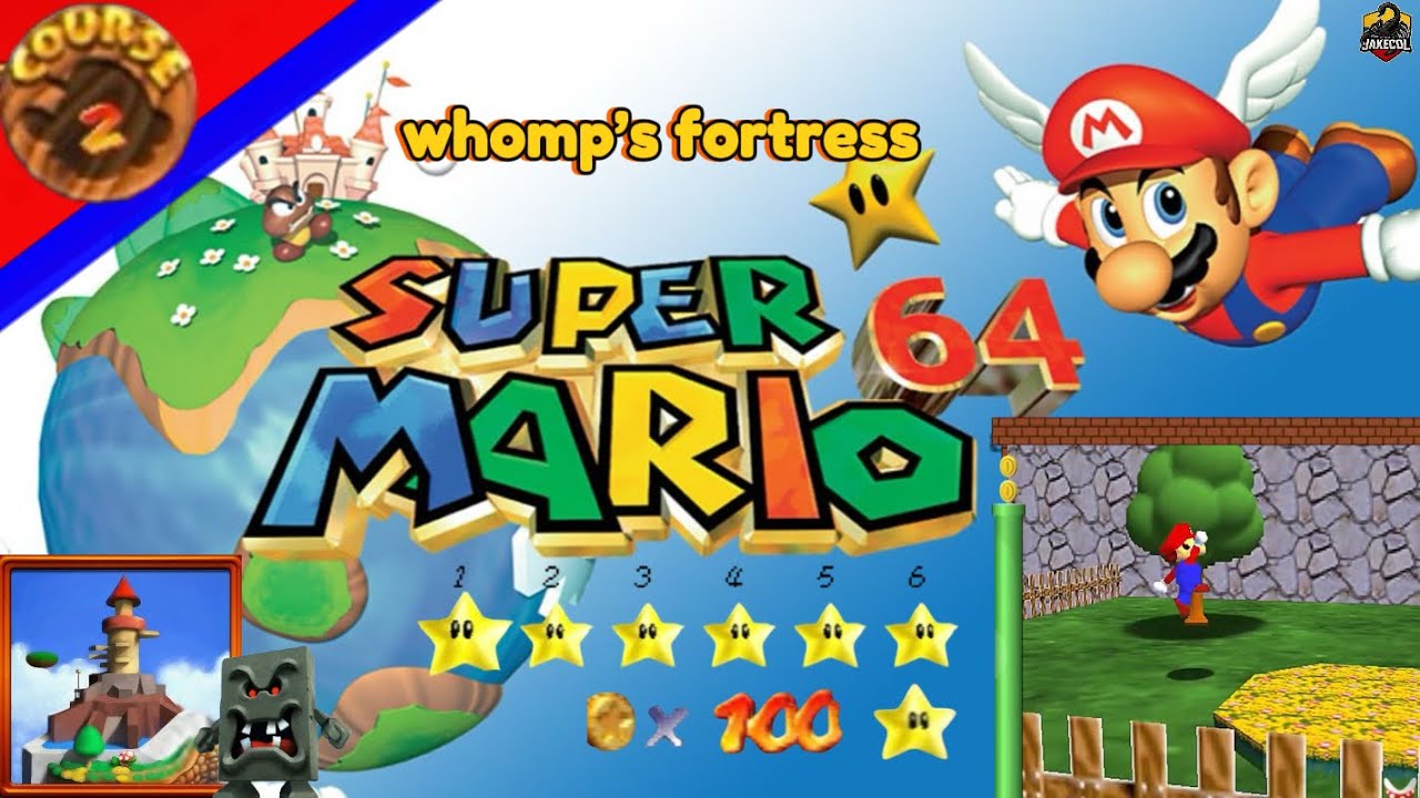Súper Mario 64 mundo - 2 (whomp’s fortress)