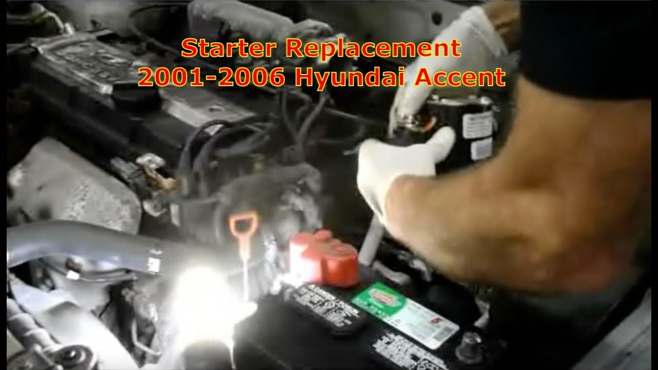 Starter Replacement 2001-2006 Hyundai Accent