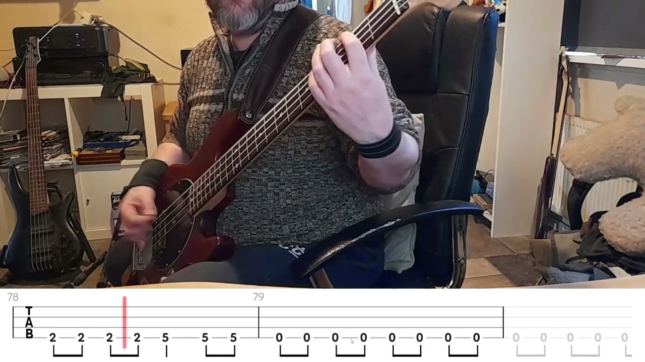 Nightwish - Bye Bye Beautiful (Bass Cover w/ Bass Tabs)