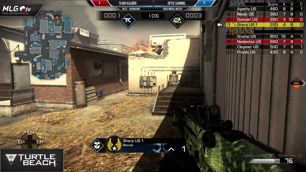 OpTic Gaming vs Team Kaliber - Game 3 - Gold Medal Match - #MLGXGames