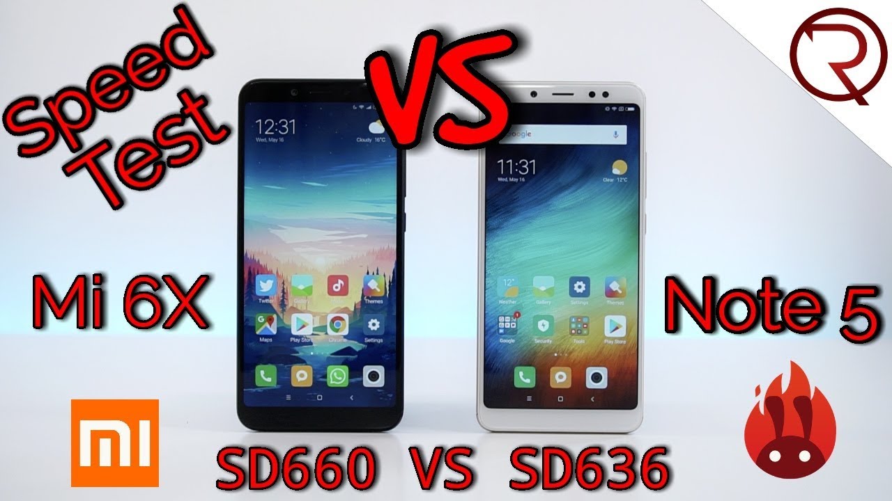 Xiaomi Redmi Note 5 VS Xiaomi Mi 6X - SPEED TEST - SD636 VS SD660