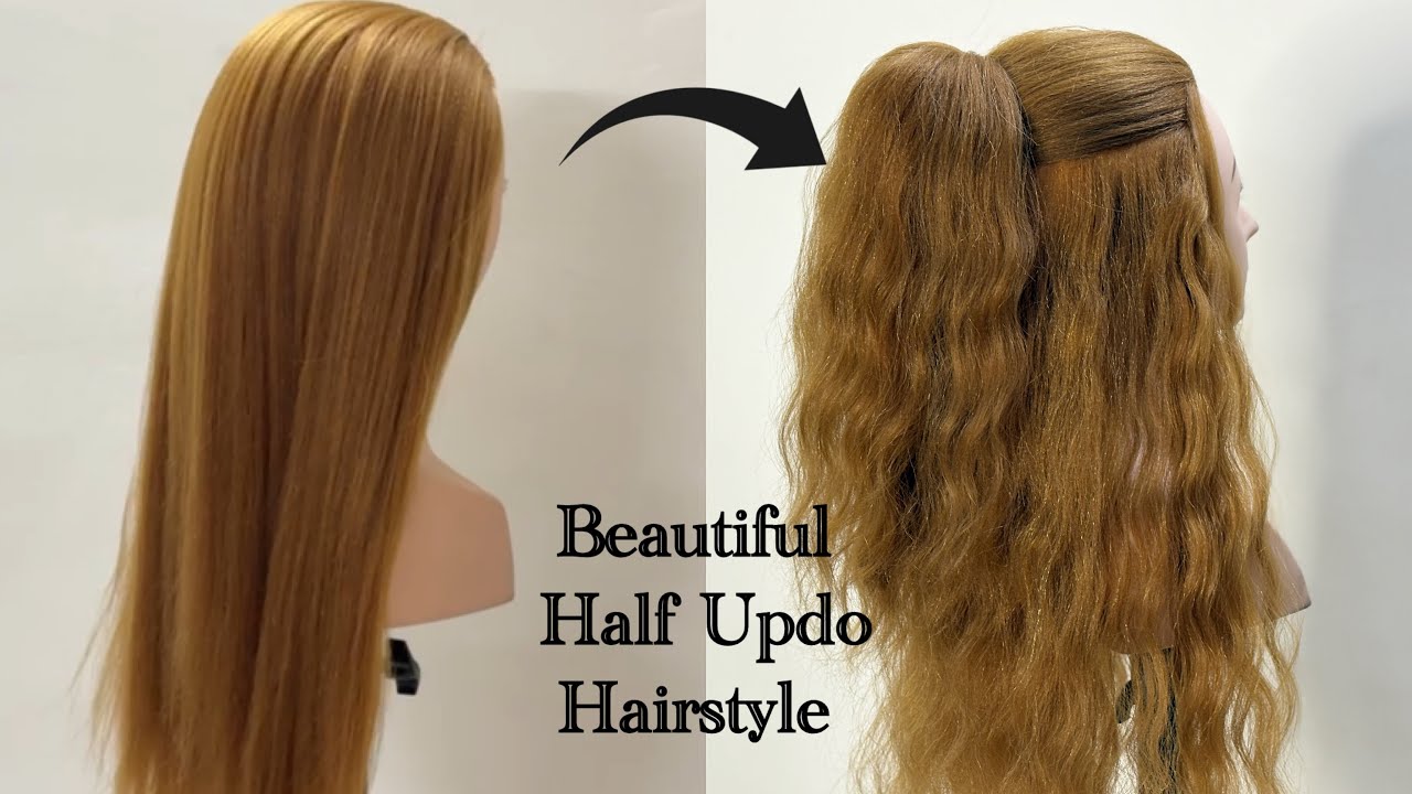 Beautiful Half Updo Hairstyle Tutorial 💕